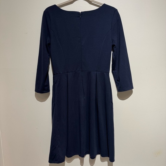 Bundle of 2 Merona Navy and Black Striped Long Sleeve Dresses. Size Medium - Picture 6 of 16